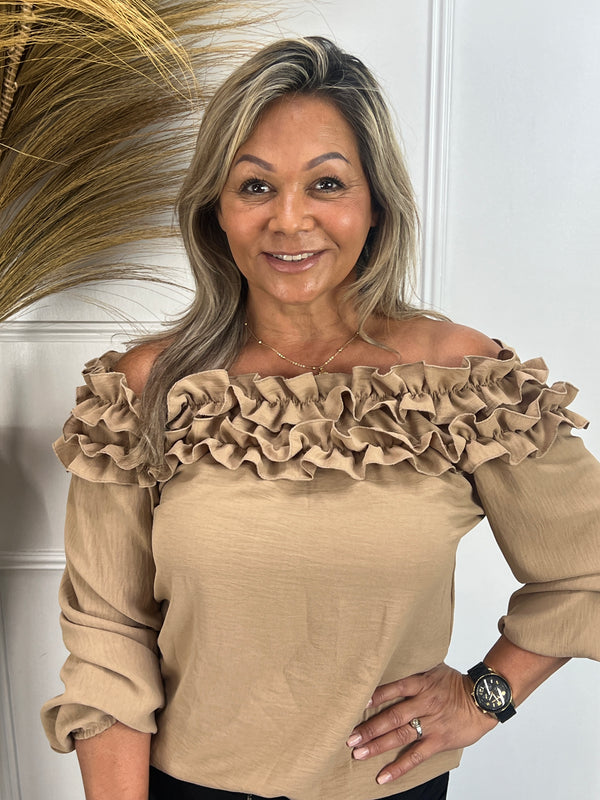 Roezeltop Marisol Camel