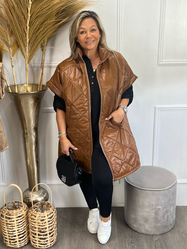 Bodywarmer Vogue Maxi Camel
