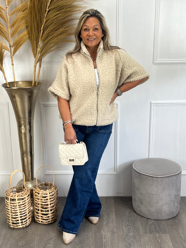 Teddy Gilet Chantal Beige