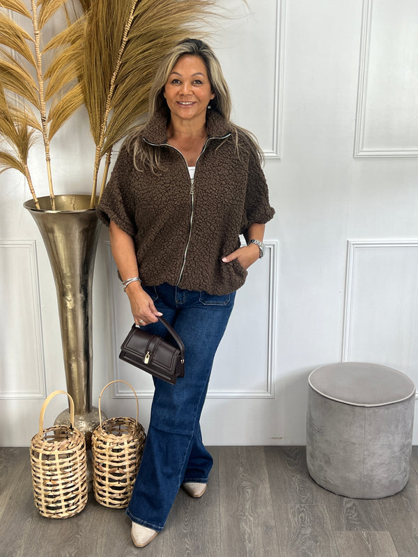 Teddy Gilet Chantal Bruin