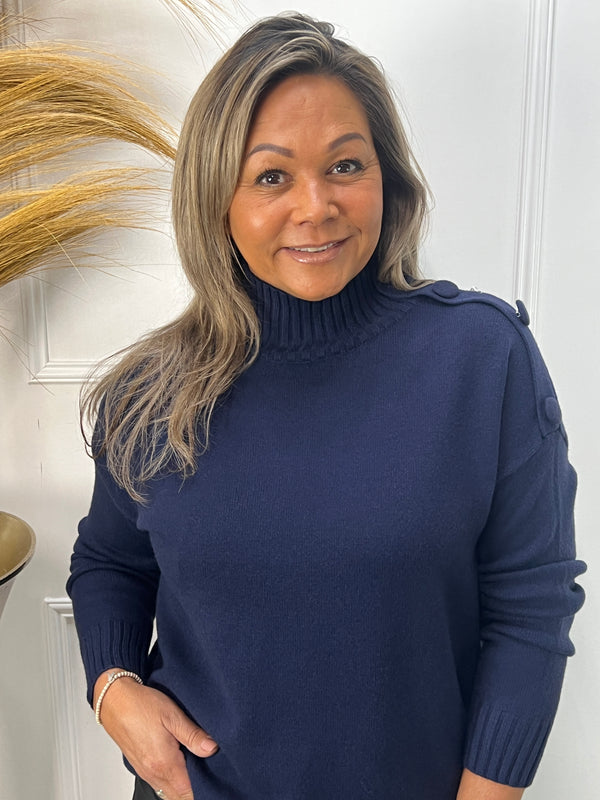 Trui Estefania marineblauw
