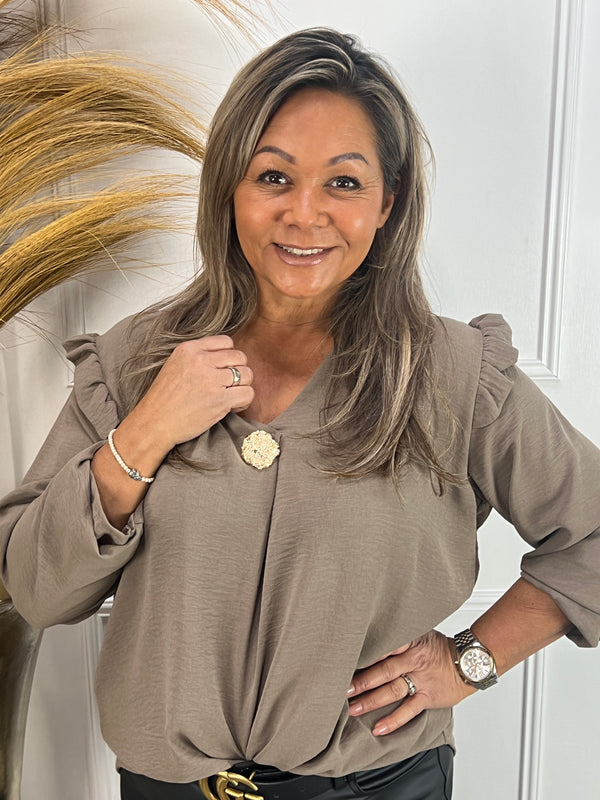 Blouse Ramira taupe
