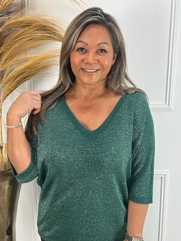 Glitter truitje Tink groen