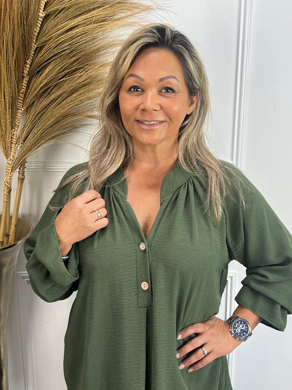 Blouse Kinsley Army Groen