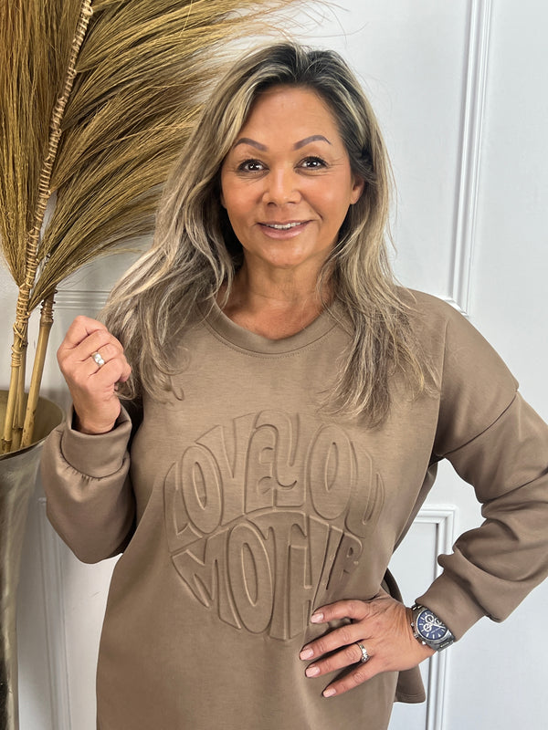 Sweater LOVE Taupe