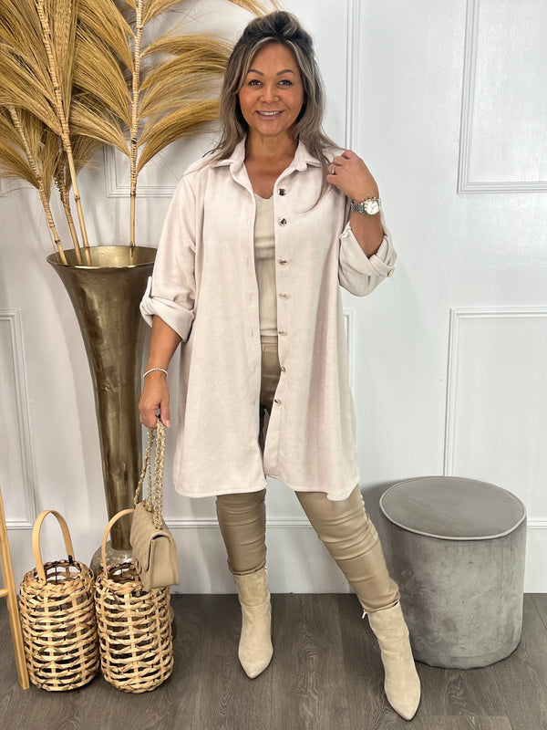 Corduroy blouse Macy ecru