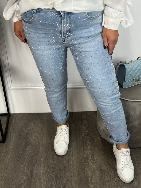 G-smack bling bling jeans SKM2258 lichtblauw