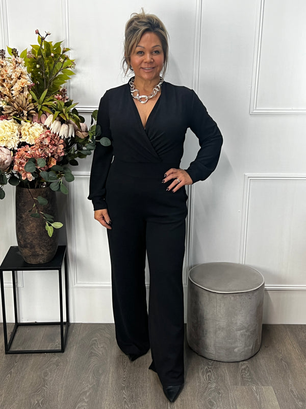 Sparkle jumpsuit Merilyn zwart