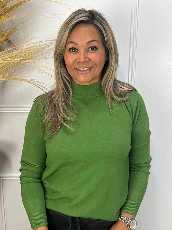 Basistrui Sophie Turtle Neck Groen