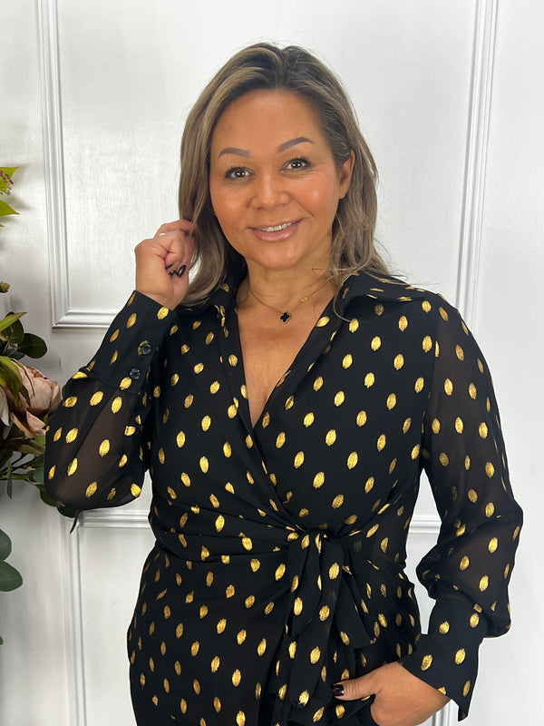 Overslag blouse Goldie