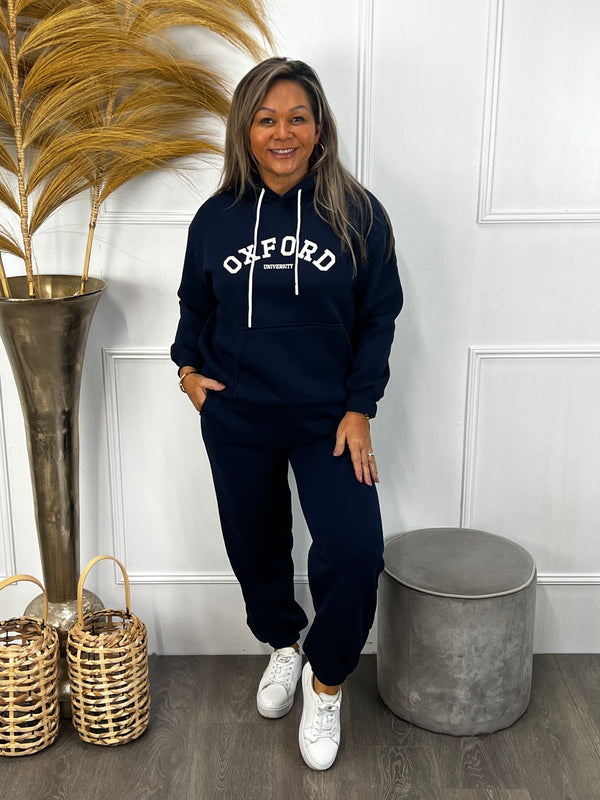 Oxford joggingpak marineblauw