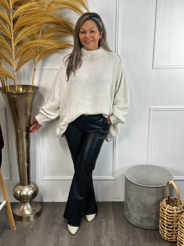 Gebreide trui Demi ecru