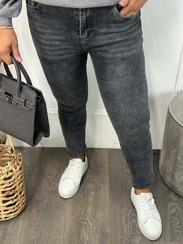 Goodies jeans DJ2678 gemêleerd grijs