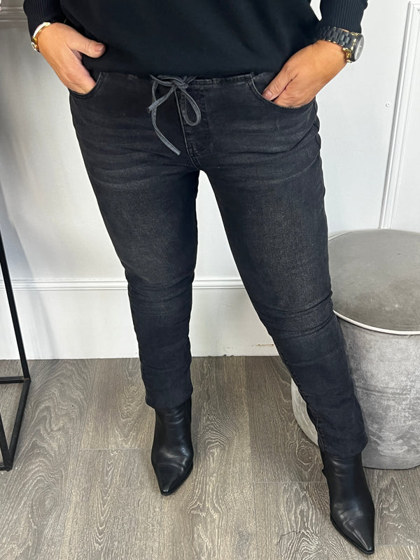 Miss RJ joggingjeans grijs