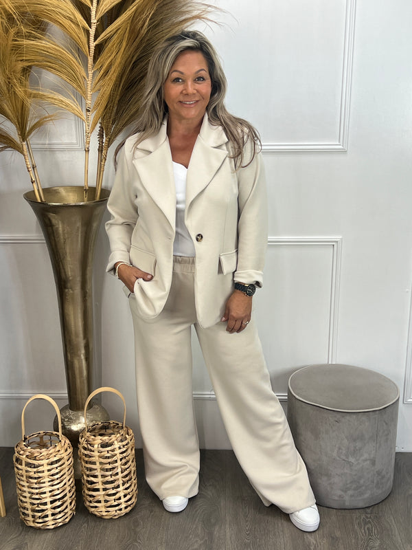Tweedelige set Madrid Beige