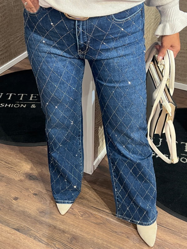 Miss RJ Wide Leg Jeans Didi Blauw