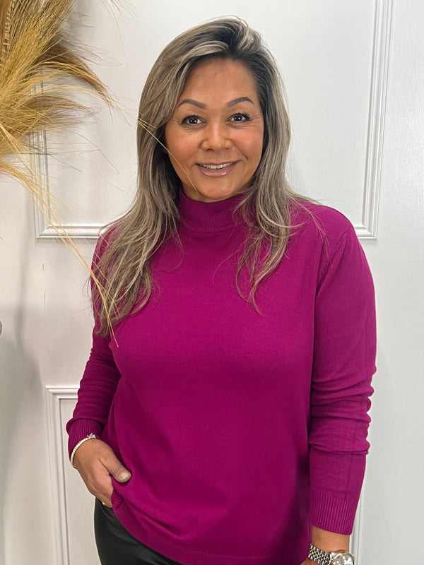 Basistrui Sophie Turtle Neck Plume