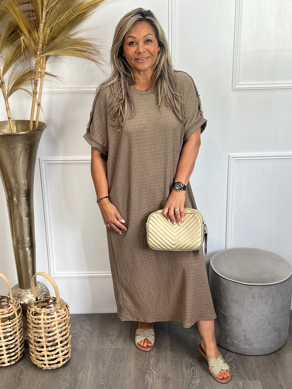 Jurk Giullia Taupe