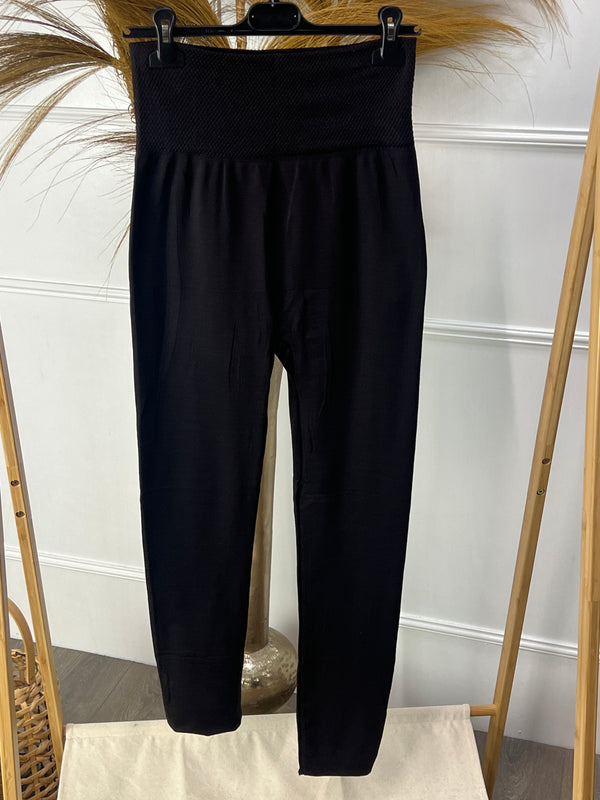 Nora high waist legging zwart