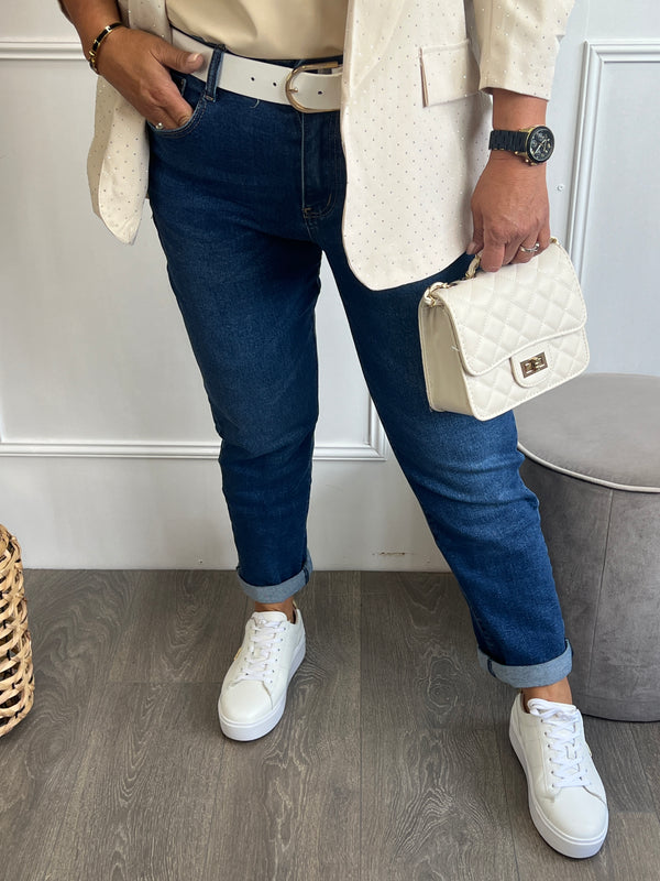 Jeans MOM Fit Blauw