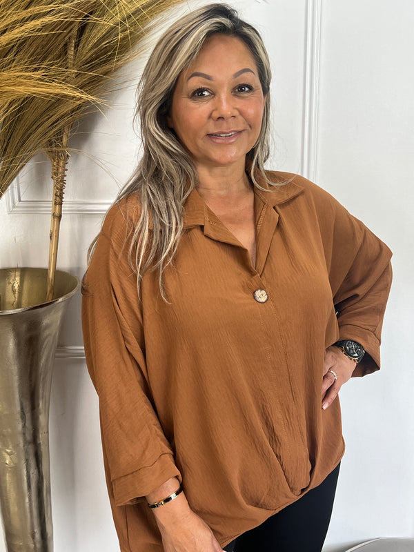 Blouse Paulina Camel